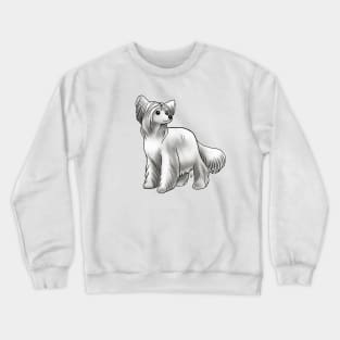 Dog - Chinese Crested - Powderpuff - White Crewneck Sweatshirt